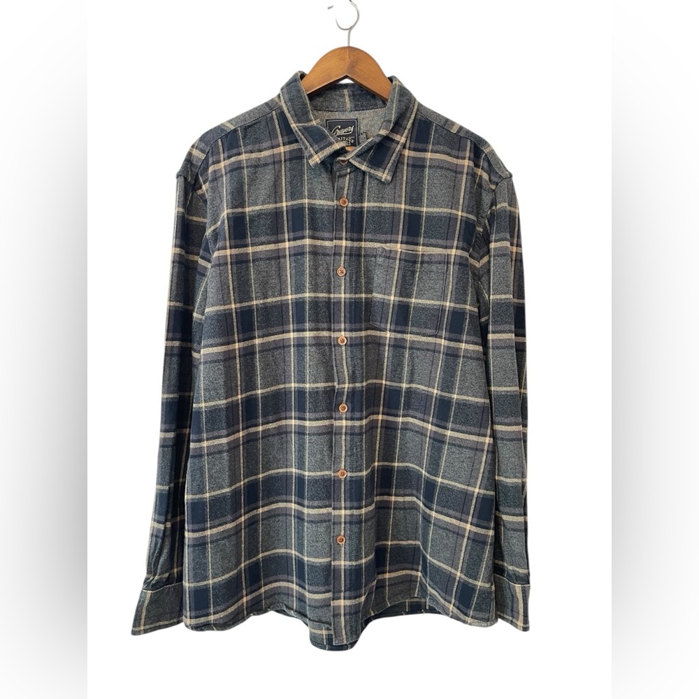 Men’s Grayers Heritage Flannel Size‎ XXL 100% Cotton Button Up Chore Work Grunge